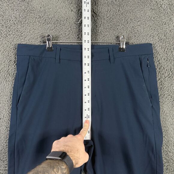 Lululemon Pants Mens 34x31 Blue Commission Slim Fit Stretch Chino Casual - Picture 12 of 16
